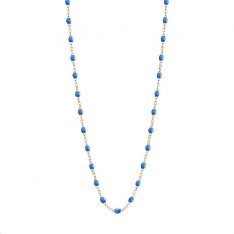 GIGI CLOZEAU Collier Classique Gigi Or rose Résine bleu fluo B1GI001R04