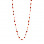 GIGI CLOZEAU Collier Classique Gigi Résine corail Or rose B6GI001R58