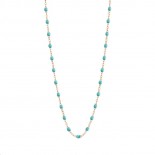 GIGI CLOZEAU Collier Classique Gigi Or rose Résine turquoise vert B1GI001R33