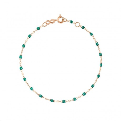 GIGI CLOZEAU Bracelet Classique Gigi Or rose Résine émeraude B3GI001R35