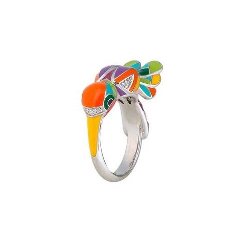 UNA STORIA Bague Colibri Argent BG121228