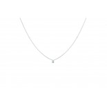 LA BRUNE & LA BLONDE Collier 360° Or blanc Diamant 0,07 ct PE0020WGDI