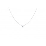 LA BRUNE & LA BLONDE Collier 360° Or blanc Diamant 0,20 ct PE0002WGDI