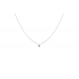 Collier 360° Or blanc Diamant 0,20 ct