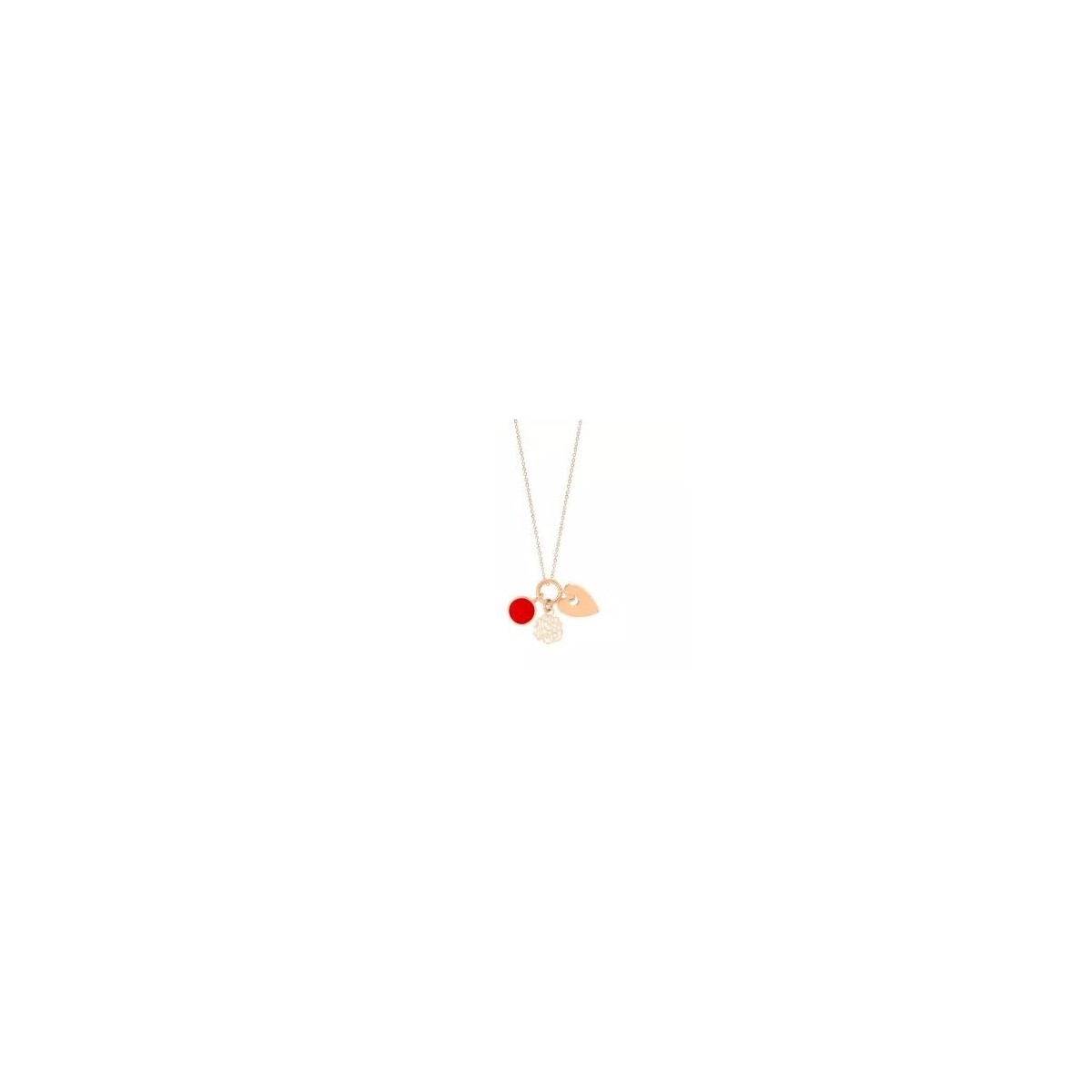 Collier Twenty Or rose Corail