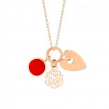 Collier Twenty Or rose Corail