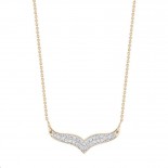 Collier Mini Wise Or rose Diamant