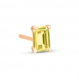 Boucles d'oreilles Cocktail Or rose Quartz lemon