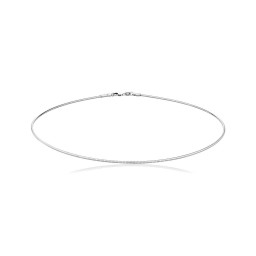 Collier Cable argent 45 cm x 0.12cm