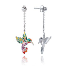 Boucles d'oreilles Colibri Argent