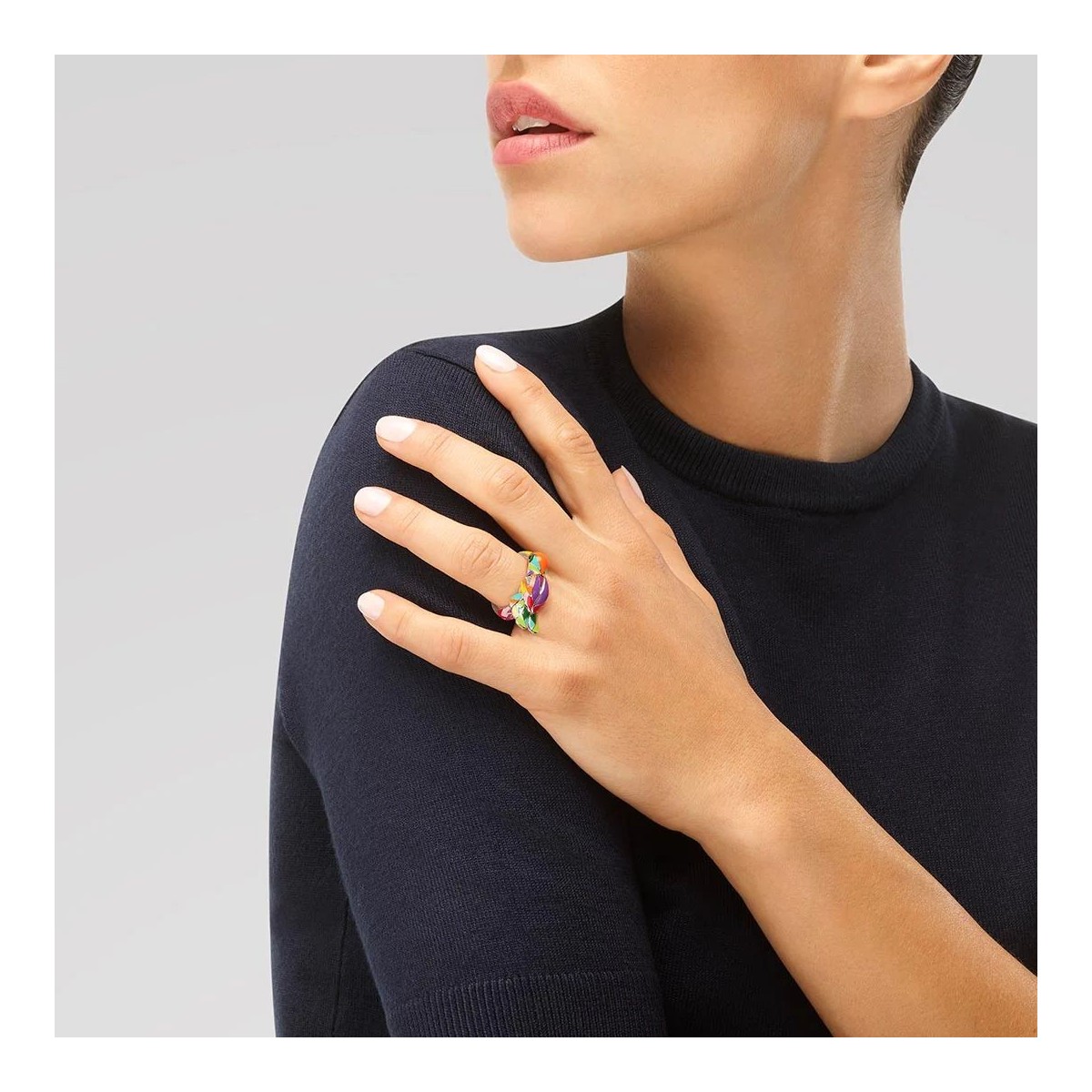 UNA STORIA Bague Colibri Argent BG121228