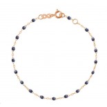 GIGI CLOZEAU Bracelet Classique Gigi Or rose Résine bleu nuit B3GI001R50
