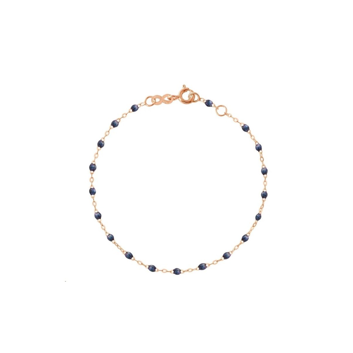 GIGI CLOZEAU Bracelet Classique Gigi Or rose Résine bleu nuit B3GI001R50