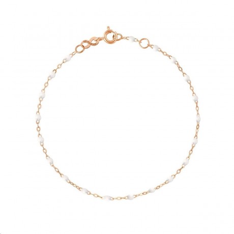 GIGI CLOZEAU Bracelet Classique Gigi Or rose Résine blanche B3GI001R01