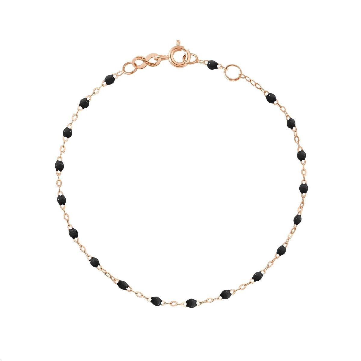 GIGI CLOZEAU Bracelet Classique Gigi Or rose Résine noire B3GI001R20