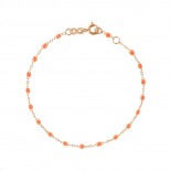 GIGI CLOZEAU Bracelet Classique Gigi Or rose Résine orange fluo B3GI001R13
