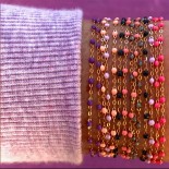 GIGI CLOZEAU Bracelet Classique Gigi Or rose Résine rose fluo B3GI001R29