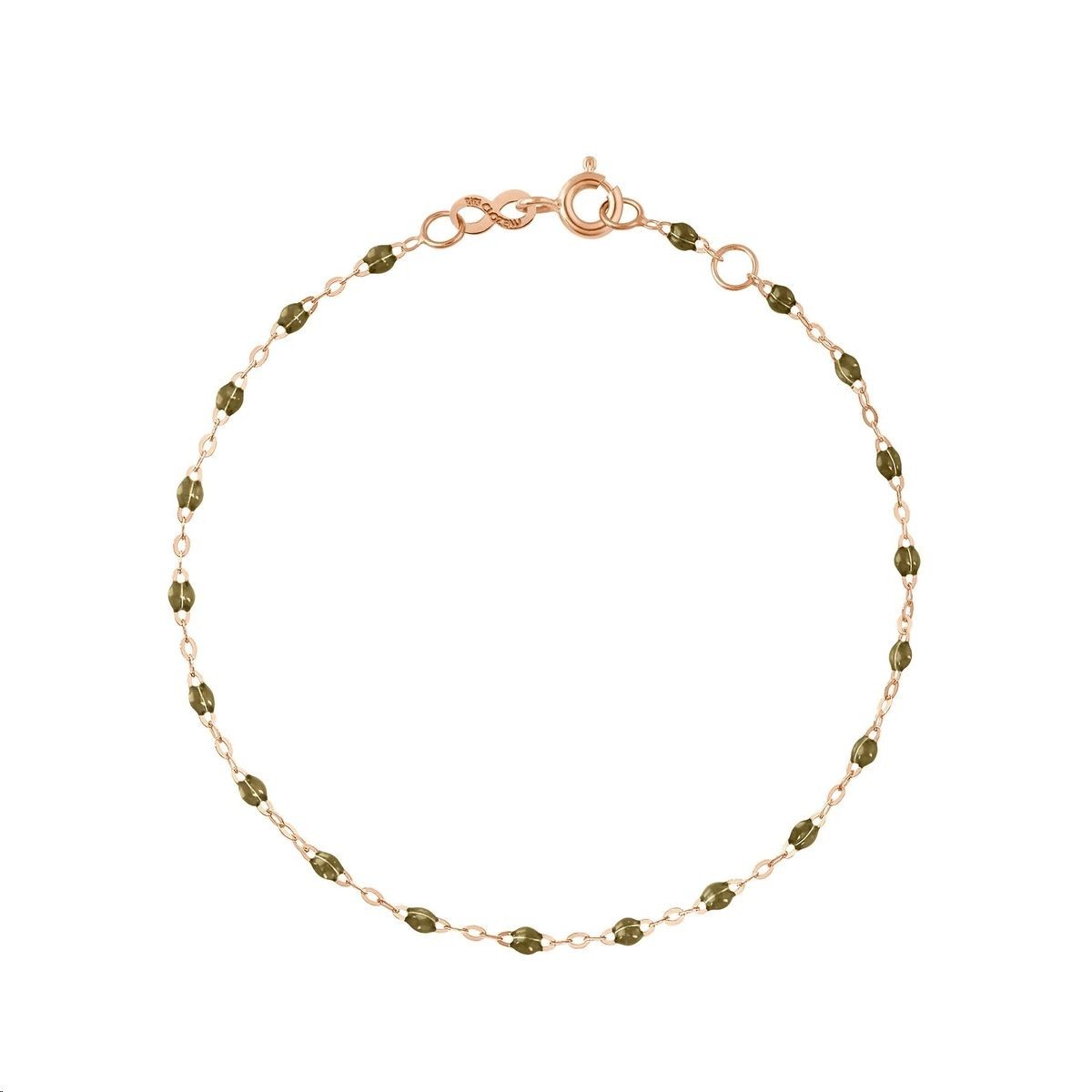 GIGI CLOZEAU Bracelet Classique Gigi Or rose Résine kaki B3GI001R38
