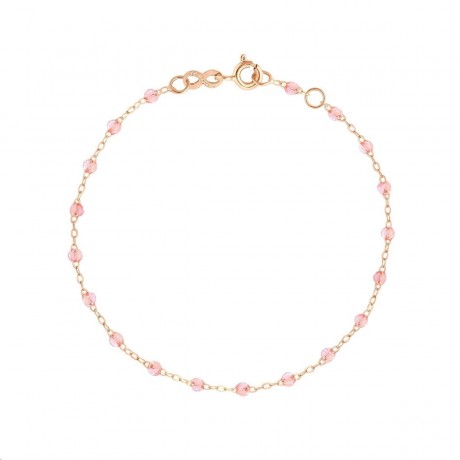 Bracelet Classique Gigi Or rose Résine rose transparent