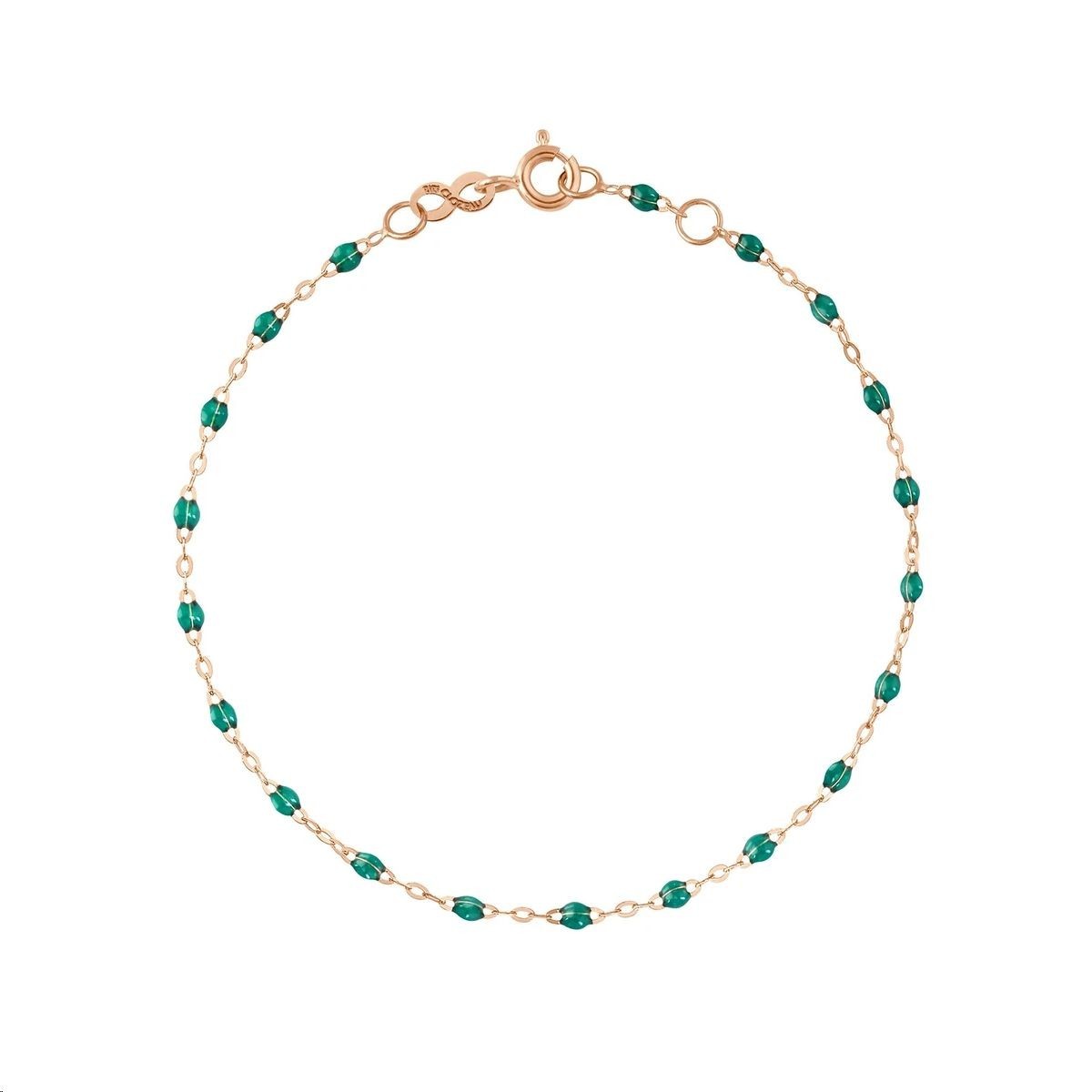 GIGI CLOZEAU Bracelet Classique Gigi Or rose Résine émeraude B3GI001R35