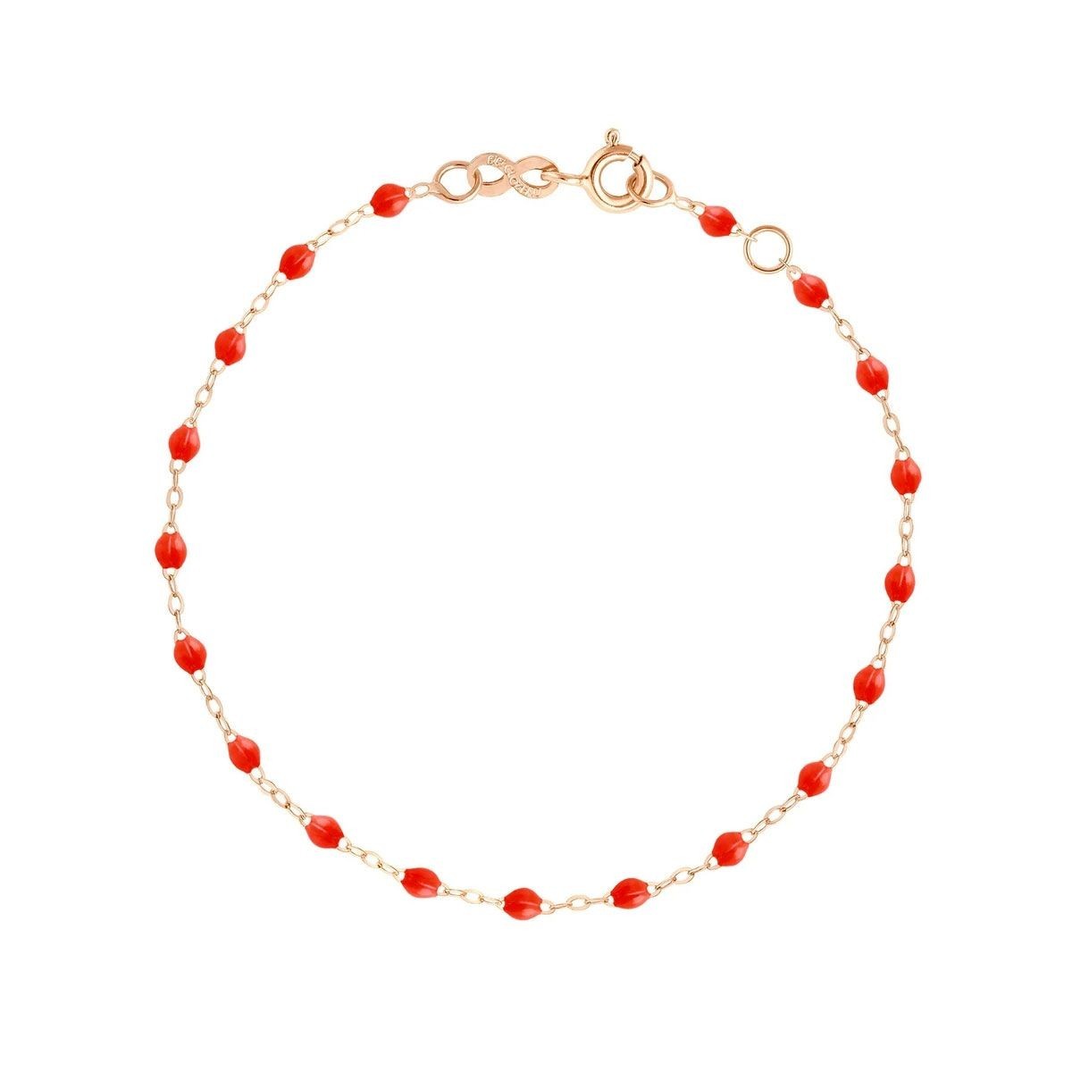 GIGI CLOZEAU Bracelet Classique Gigi Or rose Résine corail B3GI001R58