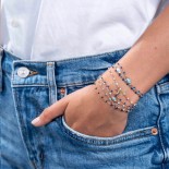 GIGI CLOZEAU Bracelet Classique Gigi Or rose Résine bleu saphir B3GI001R14