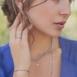 GIGI CLOZEAU Bracelet Classique Gigi Or rose Résine bleu prusse B3GI001R07