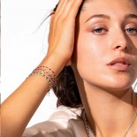 GIGI CLOZEAU Bracelet Classique Gigi Or rose Perles de résine jaunes B3GI001R18