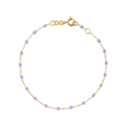 Bracelet Or rose Résine Parme