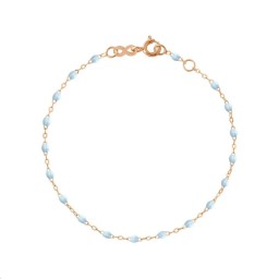 Bracelet Classique Gigi Or rose Résine bleu layette