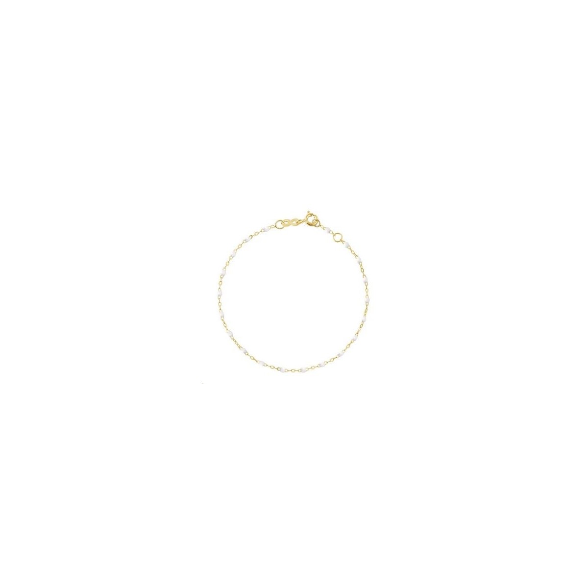 GIGI CLOZEAU Bracelet Classique Gigi Or jaune Résine blanche B3GI001J01