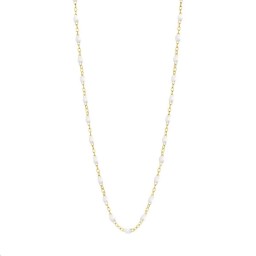 Collier Classique Gigi Or jaune Résine blanche