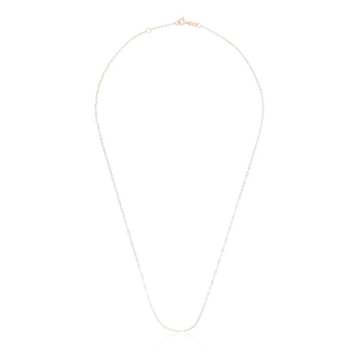 GIGI CLOZEAU Collier Classique Gigi Or rose Résine blanche B1GI001R01