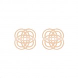 Boucles d'oreilles Purity Or rose