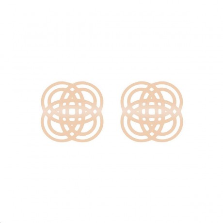 Boucles d'oreilles Purity Or rose