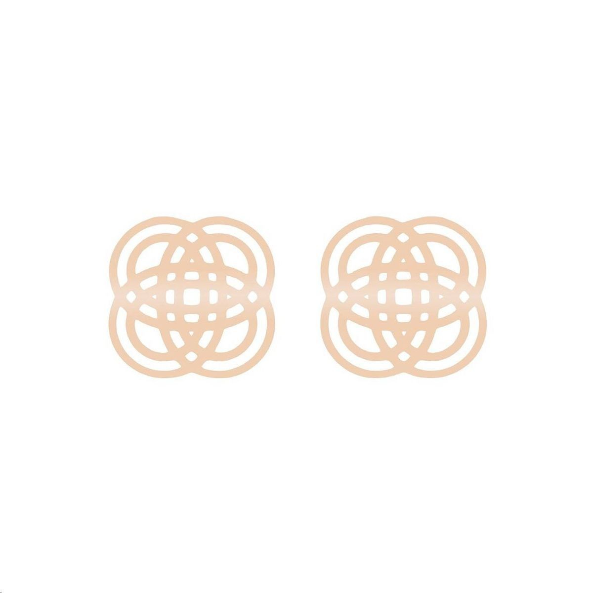 Boucles d'oreilles Purity Or rose