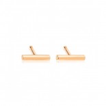 Boucles d'oreilles Gold Strip Or rose