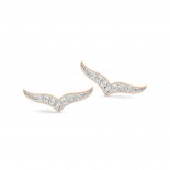 Boucles d'oreilles Wise Or rose Diamants