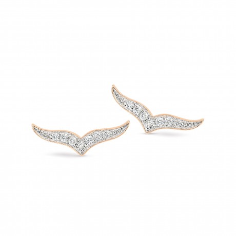 Boucles d'oreilles Wise Or rose Diamants