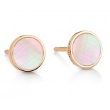 Boucles d'oreilles Ever Or rose Nacre rose