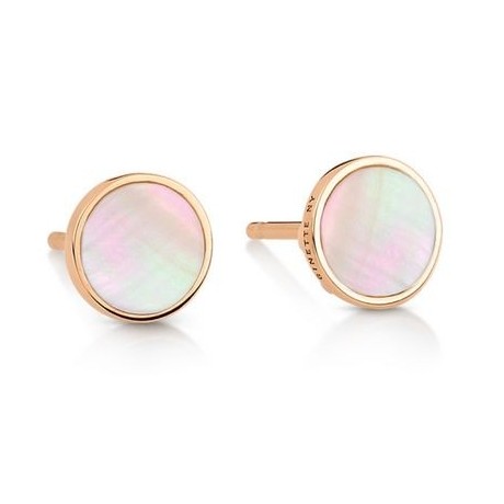 Boucles d'oreilles Ever Or rose Nacre rose