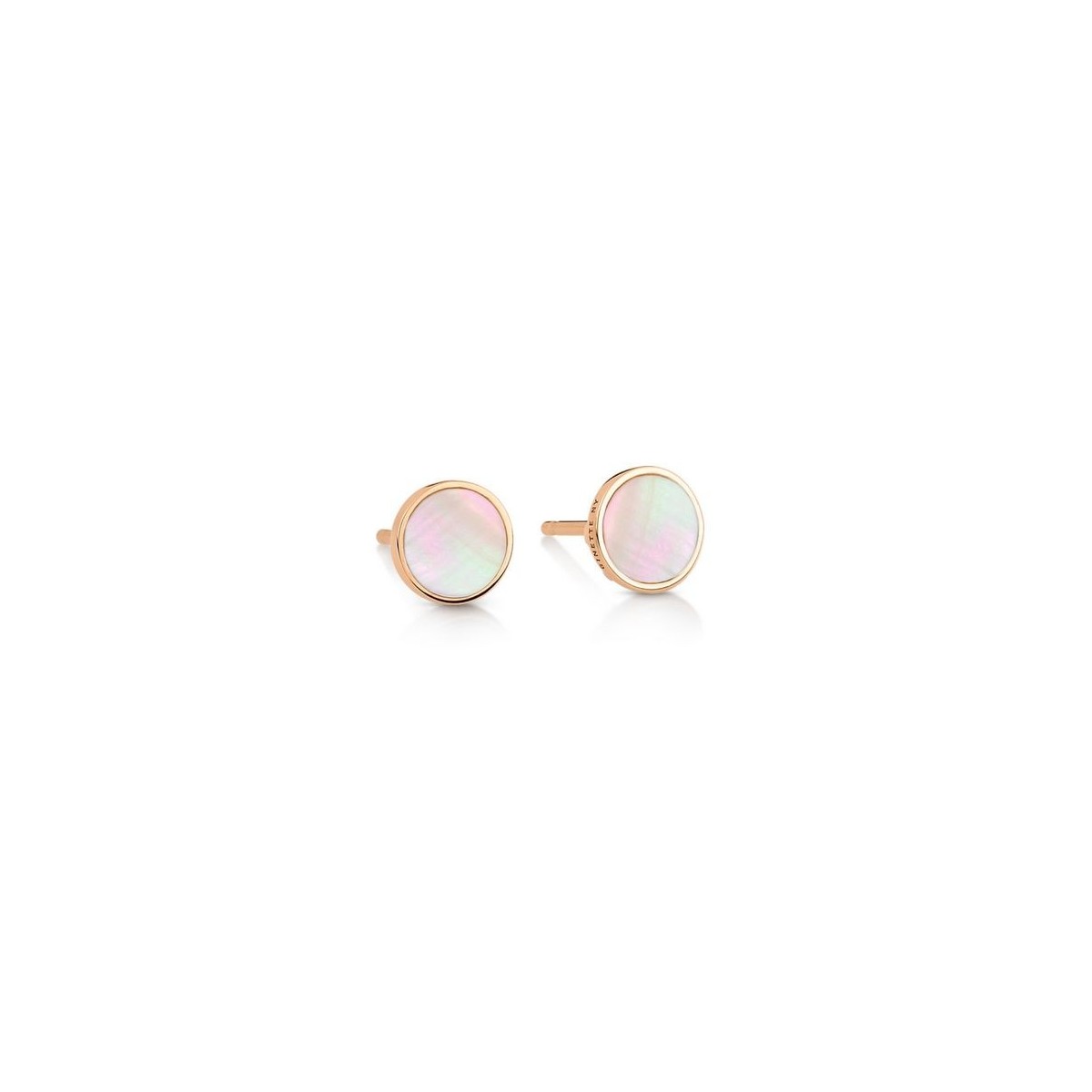Boucles d'oreilles Ever Or rose Nacre rose