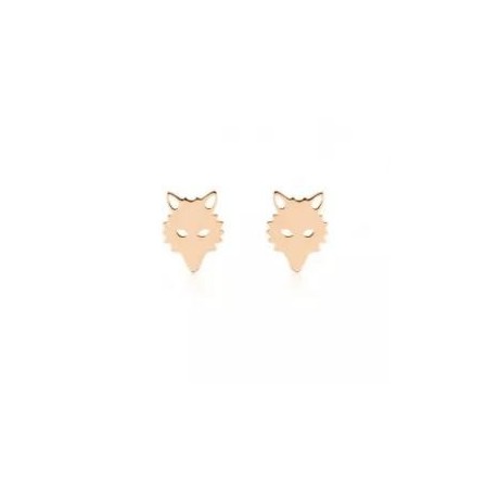 Boucles d'oreilles Wolf Or rose