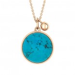 Collier Ever Or rose Turquoise