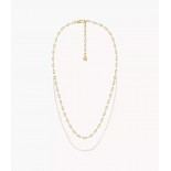 FOSSIL Collier Heritage Pearl D-Link doré JA7321710